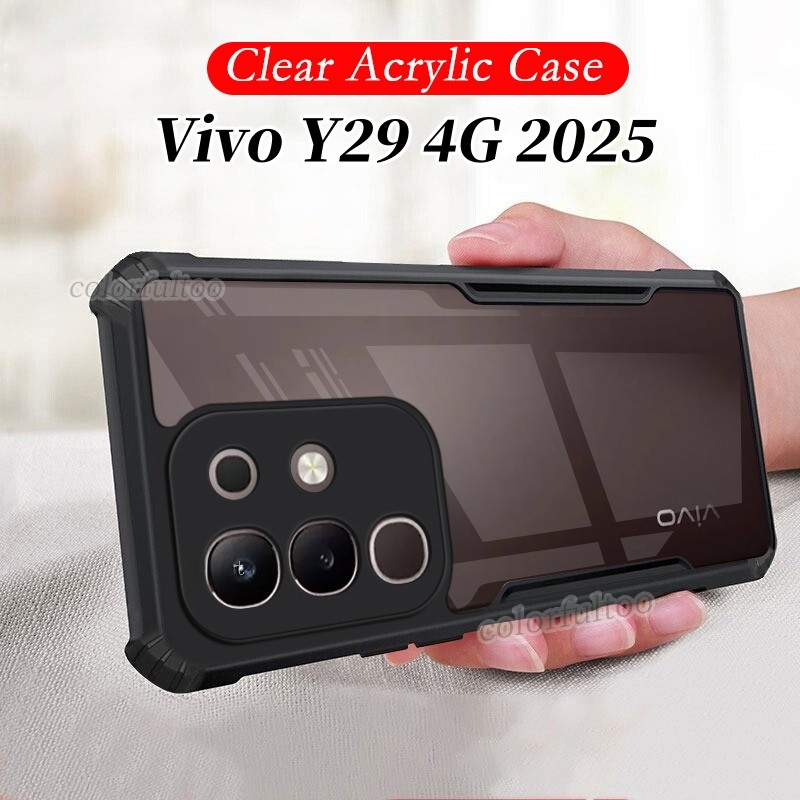 Vivo Y29 4G 2025 Túi Khí Trong Suốt Ốp lưng Vivo Y29 Y39 Y 39 VivoY29 4G 5G Trong Suốt Acrylic TPU C