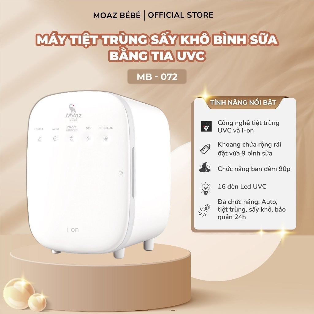 Máy tiệt trùng UVC ION Moaz BéBé MB072