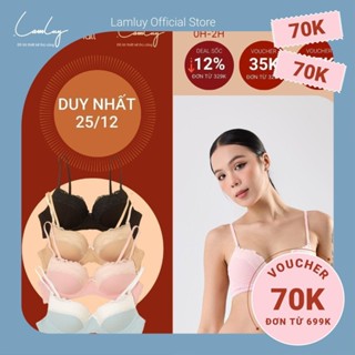 Áo ngực không gọng LAMLUY thiết kế phối ren, nâng ngực tốt 1A20NM0