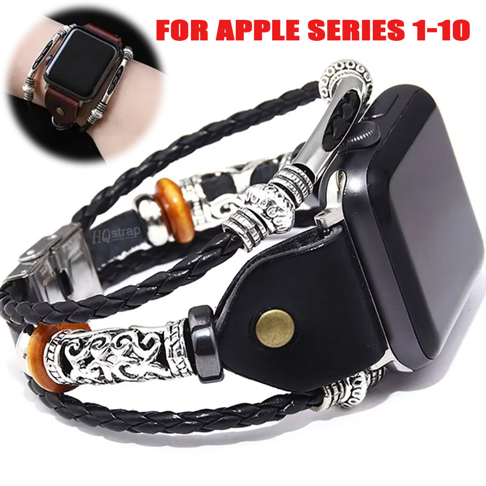 Dây Da Chính Hãng Cho App le Watch 45mm 49mm 44mm 41mm 40mm 38 / 42mm Vòng Tay Cho Tôi Watch 9 10 8 