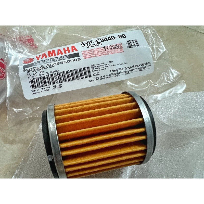 Lọc Nhớt - Bộ lọc dầu Dành Cho Các Dòng Xe Yamaha chính hãng 5YPE344000 | 5YP-E3440-00