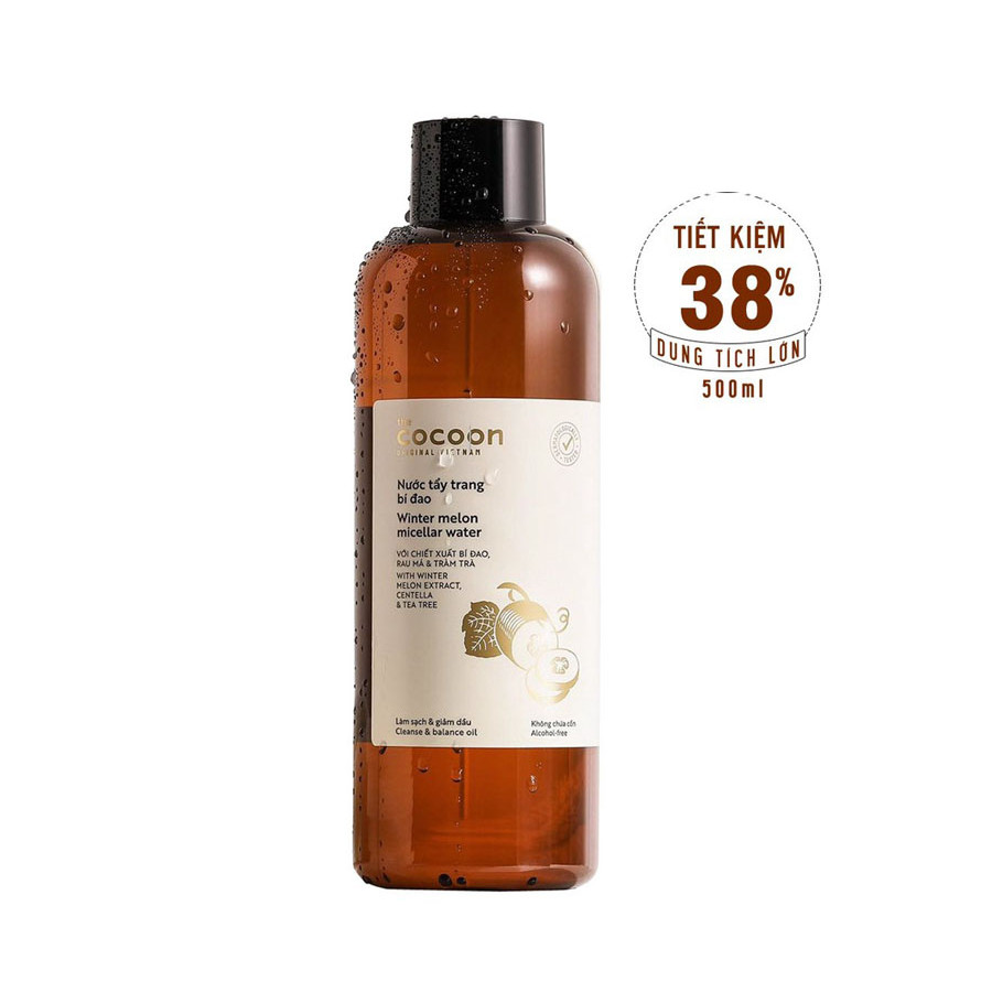 BIGSIZE - Nước tẩy trang bí đao cocoon 500ml, 140ml dành cho da dầu, da mụn | BigBuy360 - bigbuy360.vn