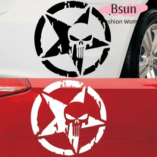 Decal dán phản quang hình đầu lâu 13x13cm
