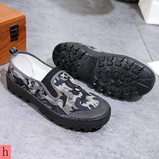 Giày Vải Nam Giải Phóng Nam Khử Mùi Nhẹ Công Trường Xây Dựng Mùa Hè Giày Bảo Hộ Lao Động Chống Trơn Trượt Chống Mài Mòn Thoáng Khí Thấp-top Bảo Vệ Ngoài Trời