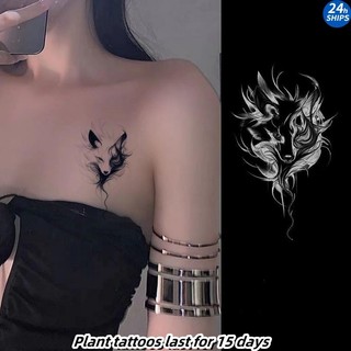 Linghu Họa Tiết Hình Xăm Cô Gái Gợi Cảm Vai Thực Vật Hình Xăm Chống Thấm Nước Miếng Dán Hình Xăm Kéo Dài Trong 15 Ngày Tạm Thời Hình Xăm Giả