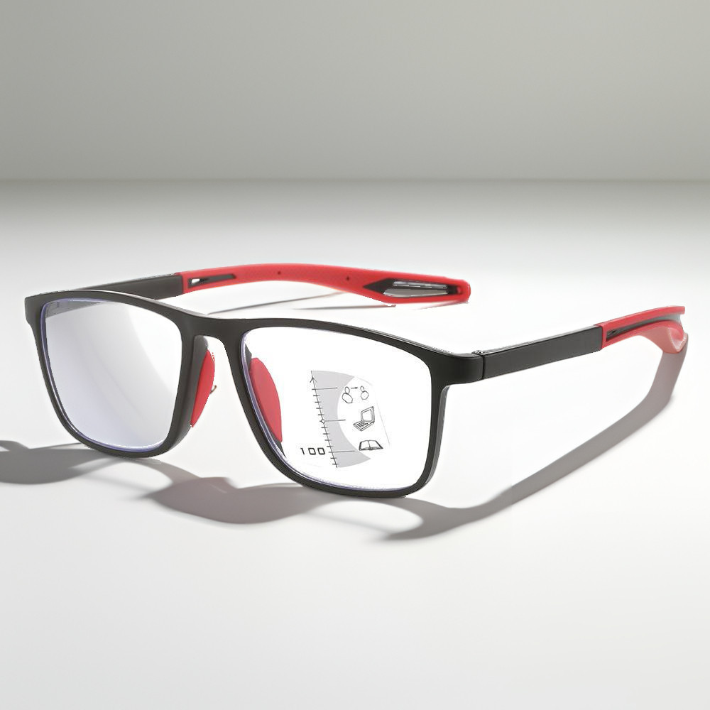 Sports Anti-Slip Comfortable Anti-Blue Light Presbyopic Glasses Smart Zoom Progressive Multi-Focus P