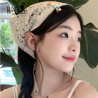 Chúng Tôi Hoa Mùa Hè Hợp Thời Trang Ren Hoa Đầu Cho Nữ Cô Gái Đi Biển Kỳ Nghỉ Tóc Bandanas Đầu Hoa Khăn Tạo Kiểu Tóc Phụ Kiện