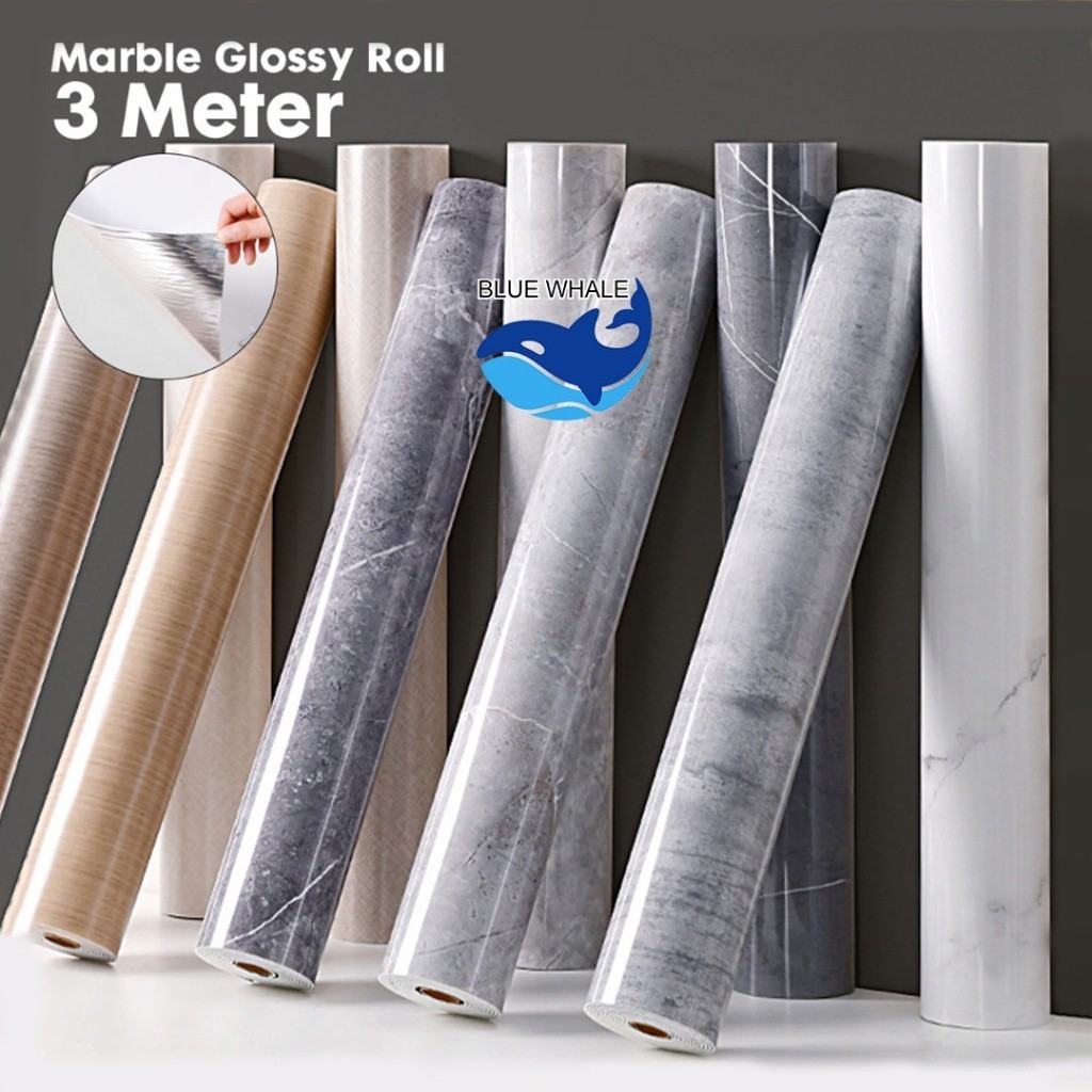 Giấy dán bếp decal tráng nhôm giả vân đá 3D chịu nhiệt dễ dàng lau chùi khổ rộng A27-1