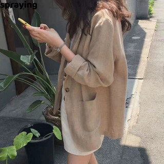 spraying áo nữ blazer áo vest nữ   High-quality Độc đáo Thông thường Thoải mái WXW2440SHW 16Z240418