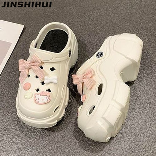 JINSHIHUI dép sandal nữ dép đế cao Thoải Mái Xinh Xắn  Tự tin Lịch sự Sang trọng Đa dụng B98G0O0 17Z240426