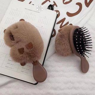 Qrhyk 1 Cái Ngộ nghĩnh Capybara Đệm Không Khí Lược Kapibala Massage Túi Khí Lược Chống Tĩnh Điện Di Động Du Lịch Cô Gái Lược Tóc Dụng Cụ Tạo Kiểu Mới