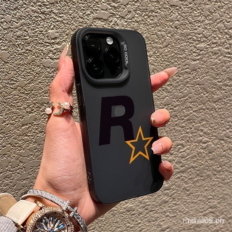Ốp điện thoại mềm mờ Logo RStar độc đáo Thích hợp cho Iphone 13promax 14promax 15promax 11 12 13 14 