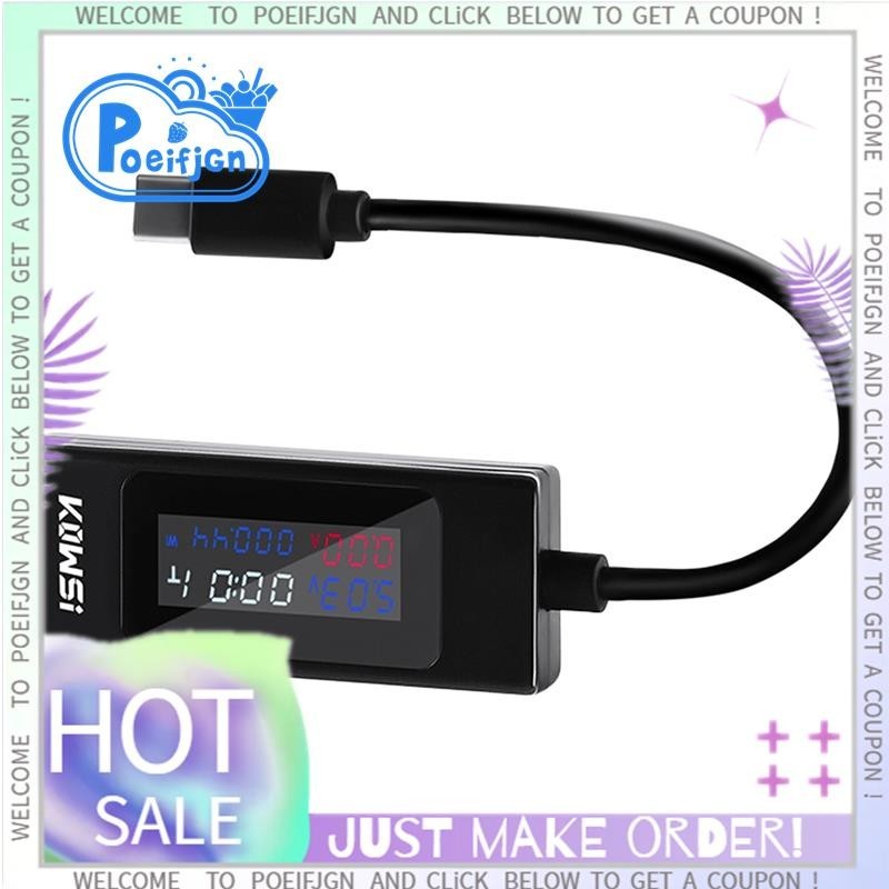 [Poeifjgn] KOWSI KWS-065C Type-C USB-C 4-30V Đồng hồ đo điện áp Bộ sạc USB Máy đo áp Máy kiểm tra đi