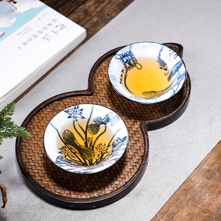 Chén sứ cảnh đức dáng nón dùng uống trà