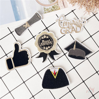 ♚ Giải thưởng tốt nhất - Miếng dán sắt tốt nghiệp ♚ 1 Miếng Dán Huy Hiệu DIY May Trên Sắt