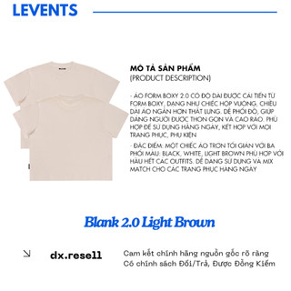 Áo Thun Levents Blank Boxy 2.0 Tee