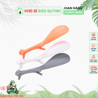 Vá múc cơm chống dính hình con sóc - muôi xới cơm - muỗng xúc cơm chống dính - vá cơm con sóc