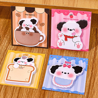 30 tờ hoạt hình đáng yêu chó con giấy dán ghi chú trường di động giấy ghi chú memo pad