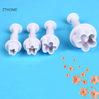 Zthome 4 cái / bộ diy nướng khuôn hoa hình 3d bánh quy cắt khuôn bánh quy dụng cụ nhà bếp hot