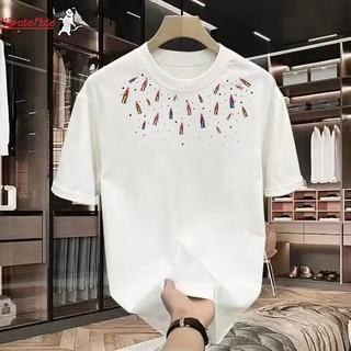Áo thun nam ngắn tay Gypsophila giản dị kiểu Mỹ thoải mái đơn giản hợp thời trang