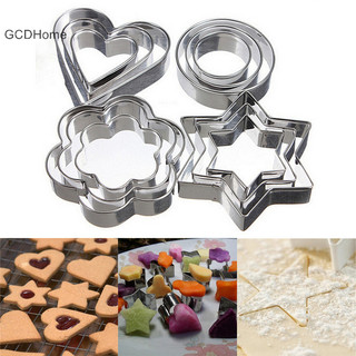 Gcdhome 1 bộ / 12 chiếc bánh inox bánh quy trứng fondant khuôn khuôn sugarcraft cắt hot