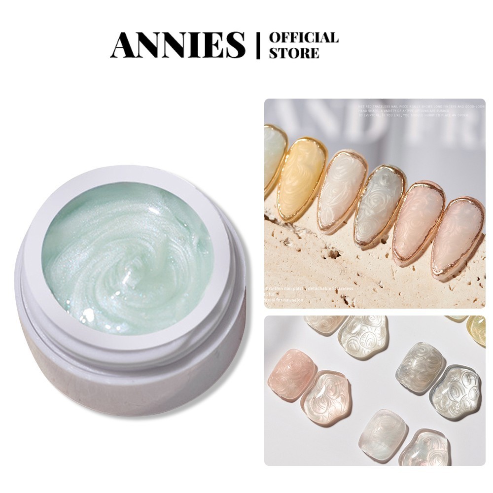 Annies Ngọc Trai Fritillary Vít Sơn Móng Tay 2024 Aurora Threads Shellac Sơn Móng Tay Gel Có Shimmer