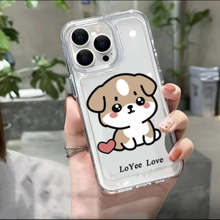 Dành Cho IPhone 15 13 12 11 Pro Max Ốp Lưng Thú Cưng Gog Dễ Thương Trong Suốt Mới Mềm Chống Sốc Bảo Vệ Camera