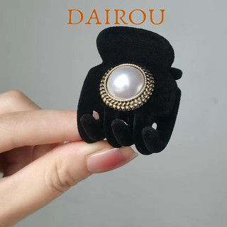 Kẹp tóc hình DAIOUShark, đen, phong cách cổ điển