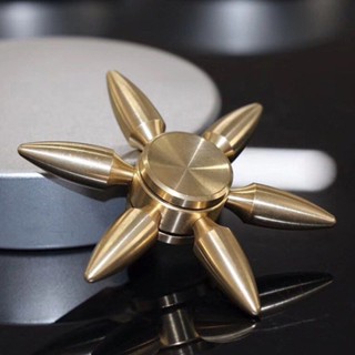 Tinh Tế Gear Tay Spinner Tất Cả Đồng Fidget Spinner Chín Răng Liên Kết Edc Kim Loại Hợp Kim Spinner Tập Trung Đồ Chơi Giảm Căng Thẳng