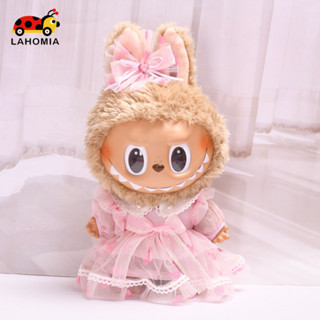 Lahomia(chỉ quần áo) Labubu Time 37cm quần áo công chúa màu hồng thay quần áo váy bé
