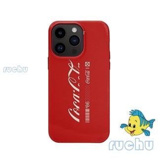 Retro Street Wear Cola Co-Branded Phim Hai Trong Một Ốp Lưng Thích Hợp Cho iPhone15promax 11 14 12 13 Ốp Điện Thoại Phong Cách Mới 14plus 12pro 15 7 8plus XS XR XSMAX SGI8