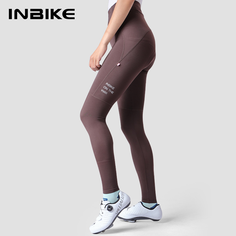 Inbike Quần Xe Đạp Nữ Đệm Dài Đi Xe Đạp Quần Legging Có Túi Bên MTB Leo Núi Quần Đi Xe Đạp Phụ Kiện