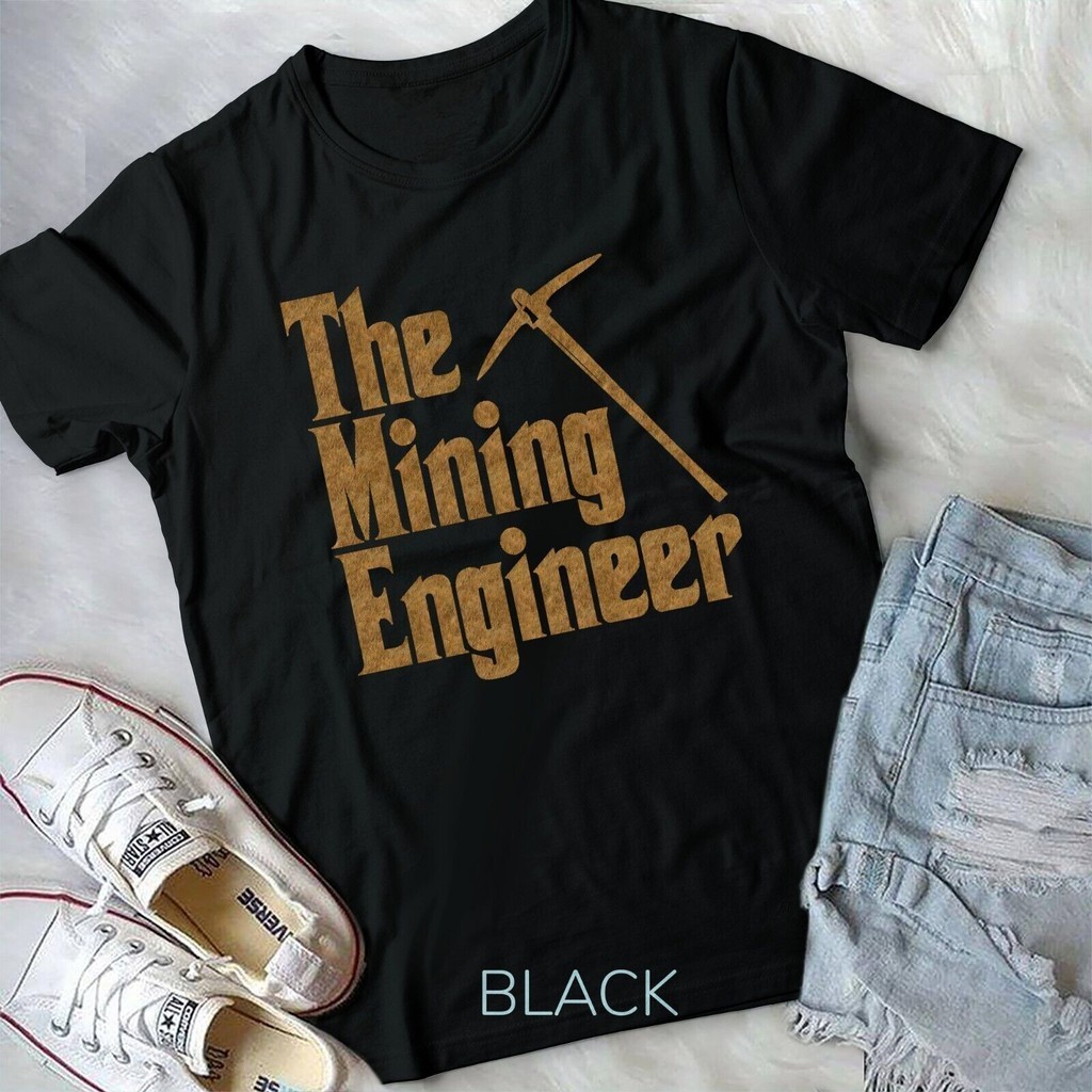 Kỹ sư khai thác mỏ Pickaxe Engineering Miner Trang phục áo thun Unisex