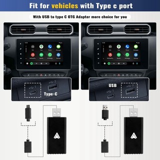 Bộ chuyển đổi không dây tự động Android, Android Auto Dongle, Điện thoại Android Chuyển đổi Android Auto có dây sang hộp AI không dây