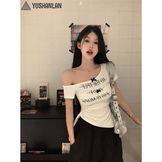 YUSHANLAN áo phông áo thun nữ croptop baby tee Dễ thương Thể thao phổ biến xu hướng WCS2451MWL 24Z240613