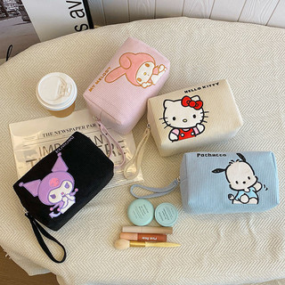 [Haroro] Hộp bút chì Kuromi Túi đựng mỹ phẩm Sanrio Ví Hellokitty Túi đựng mỹ phẩm Mymelody Túi đựng mỹ phẩm Cinnamoroll Gói giặt Pompom Purin Hộp đựng bút chì thay đổi dung lượng lớn