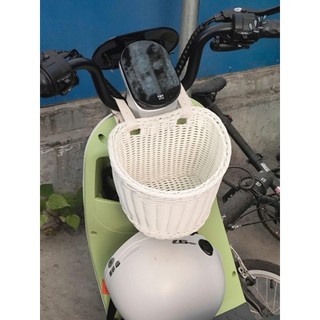 Xe Điện Pannier Túi Trước Đa Năng Lưu Trữ Đa Năng Khung Xe Đạp Giả Mây Móc Nhựa Túi Retro Lưu Trữ