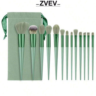 Zvev 13 Chiếc Cọ Trang Điểm Bộ Phấn Mắt Nền Nữ Mỹ Phẩm Bàn Chải Phấn Mắt Blush Làm Đẹp Mềm Trang Điểm Dụng Cụ Túi