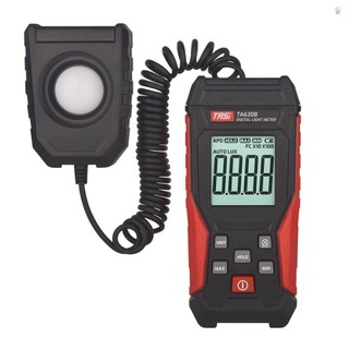 Đồng hồ đo ánh sáng kỹ thuật số TASI Máy đo độ sáng Lux có chức năng ghi Màn hình LCD 0 ~ 200.000 Phạm vi đo Bộ kiểm tra ánh sáng cảm biến linh hoạt cho cây chụp ảnh Ngoài trời trong nhà