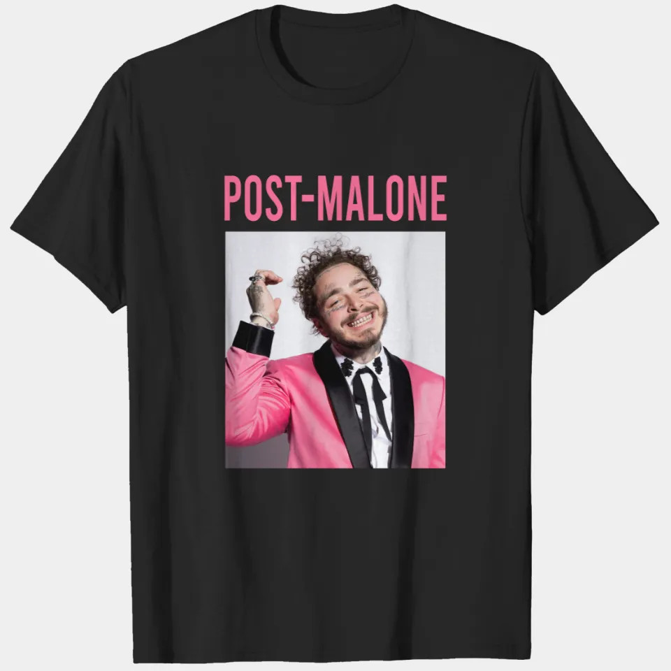 Post Malone In Pink Suit Unisex Áo thun Full Size Xs-3Xl