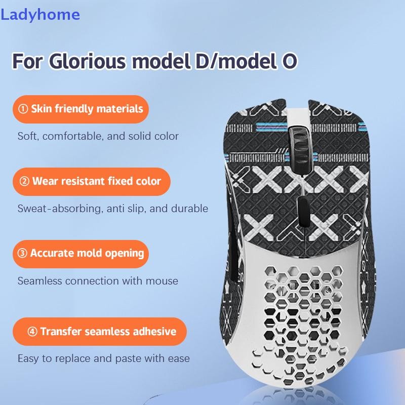 Lady Mouse Grip Tape Sticker Chống Trượt Hút Mồ Hôi Cho Glorious Model D / Model O Chuột Chơi Game C