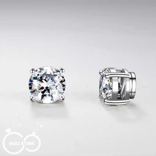  Khuyên tai nam châm không cần bấm lỗ Titan thời trang Bông tai mặt đá lấp lánh cá tính Unisex 1 Chiếc khuyen  kep Nữ 