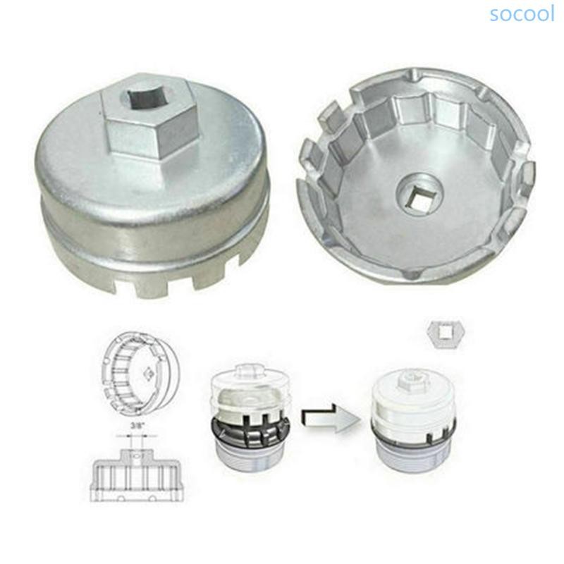 Aluminum Alloy Cup Type Oil Filter Cap Wrench Socket Removal Tool Set for RAV4