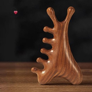 [Tdiepf] Massage Bằng Gỗ Kinh Tuyến Đa Năng Lược Sức Khỏe Gỗ Đàn Hương Răng Rộng Lớn Guasha Điểm Lược MỚI