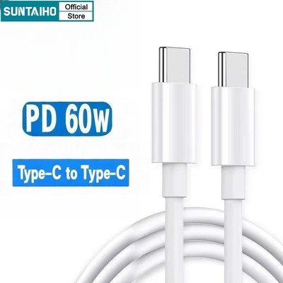 Suntaiho USB C Loại C Màu Kẹo Cáp Trắng 3.0 Cáp Sạc Nhanh Cho IPad IPhone 15 16 Pro Max Android Xiaomi