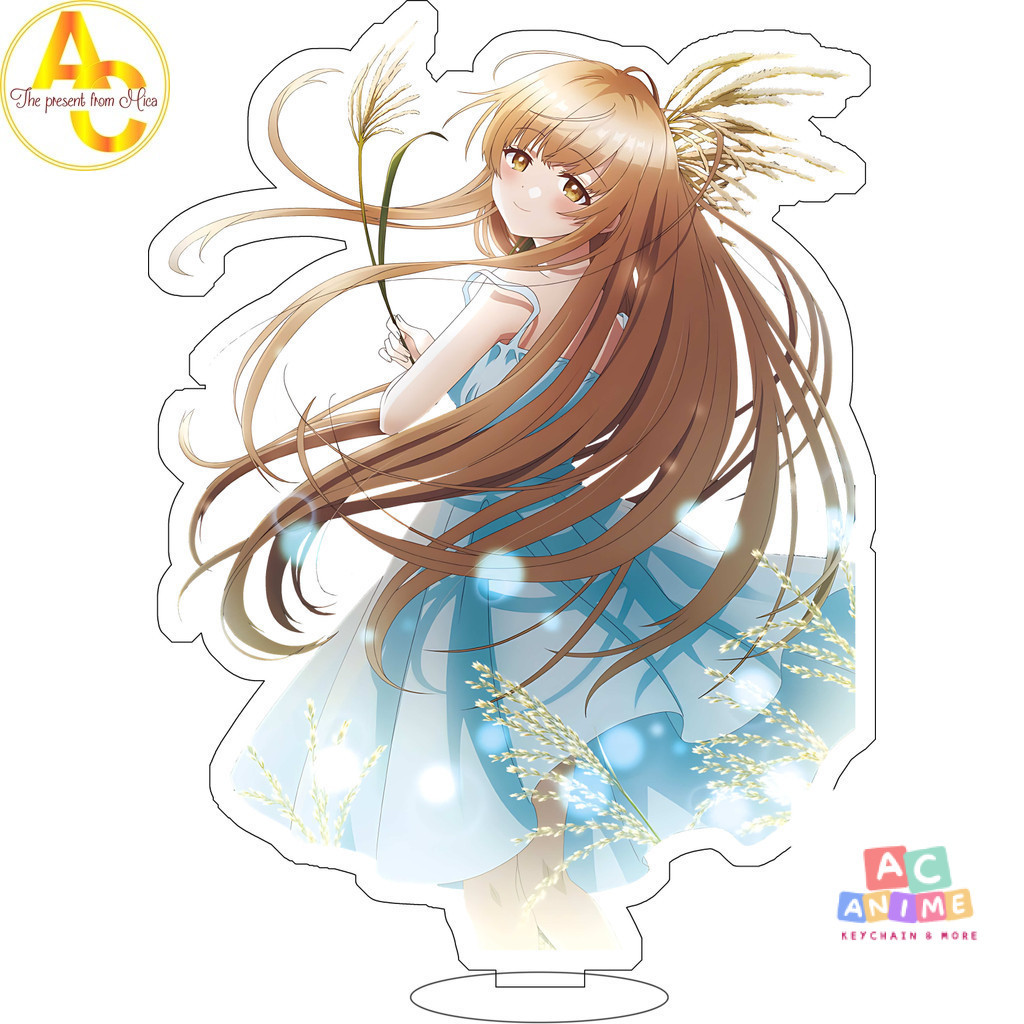 Móc Khoá, Mô Hình Standee Anime Thiên Thần Nhà Bên Shiina Mahiru Fujimiya Amane Trang Trí Bàn Học, L