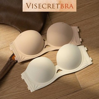 250353 -- Áo Lót Áo Ngực Bra Nữ Không Dây Hở Lưng Nâng Độn Vòng 1 Không Gọng Chống Tuột Cúp Mềm