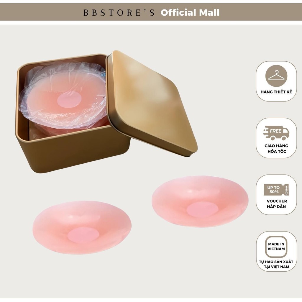 Miếng Dán Ngực Cao Cấp Silicon Siêu Dính BBSTORE'S - TK3371