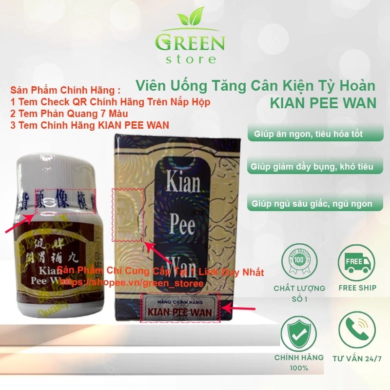 Kian Pee Wan Tăng Cân Cho Người Gầy ( Chech Mã Sản Phẩm - Chuẩn Chính Hãng 100%)  LORDA AUTHENTIC – PHÂN PHỐI CHÍNH THỨC