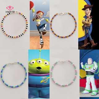 Hwetr Màu Trơn Vòng Tay Nhỏ Hạt Đơn Giản Hạt Handmade Tình Bạn Vòng Tay Nữ Trang Sức Quà Tặng Mới